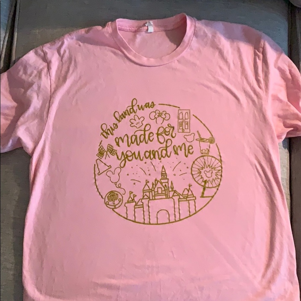 Disney Inspired pink tee